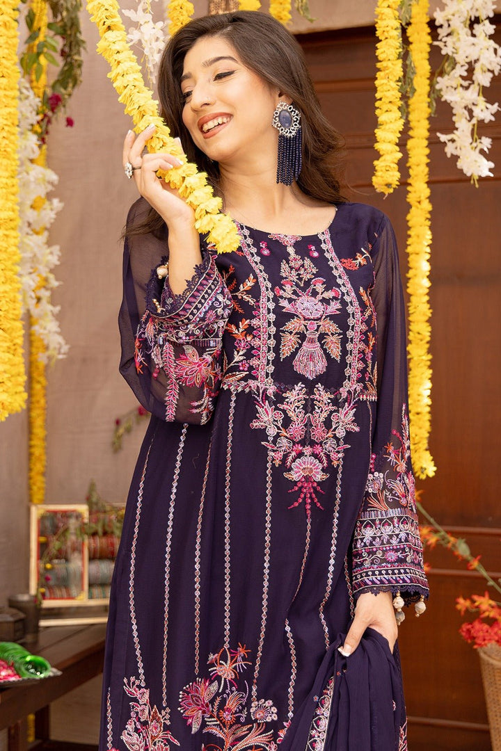 3 Pc Embroidered Luxury Unstitched - Prime Point Store