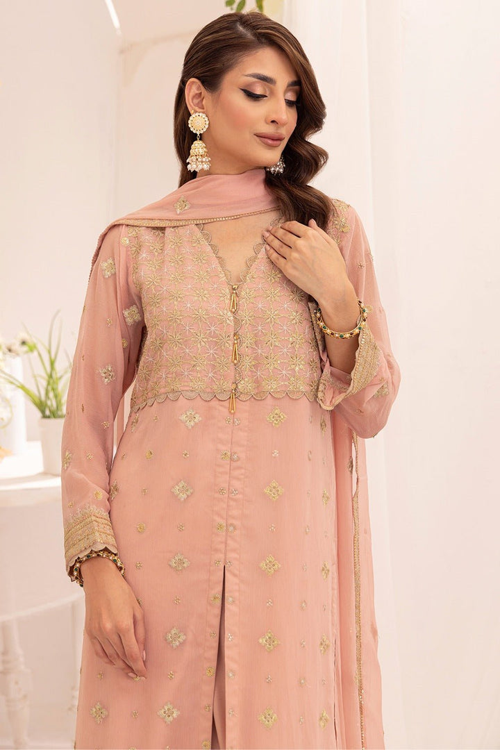 3 Pc Embroidered Luxury Unstitched - Prime Point Store