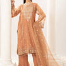 3 Pc Embroidered Organza Unstitched Suit - Prime Point Store