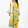 3 Pc Embroidered Printed Lawn Unstitched Suit - Prime Point Store