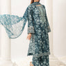 3 Pc Embroidered Printed Lawn Unstitched Suit - Prime Point Store