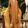3 Pc Embroidered Raw Silk Luxury Stitched Suit - Prime Point Store
