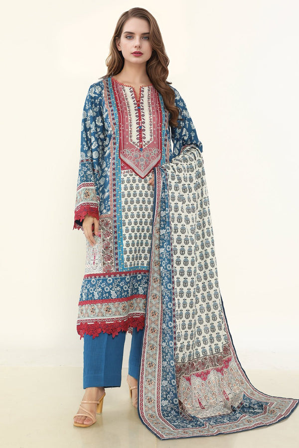 3 Pc Khaddar Unstitched - Prime Point Store