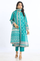 3 Pc Lawn Unstitched Suit - Prime Point Store