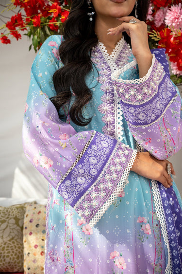 3 Pc Printed Embroidered Raw Silk Unstitched Suit - Prime Point Store