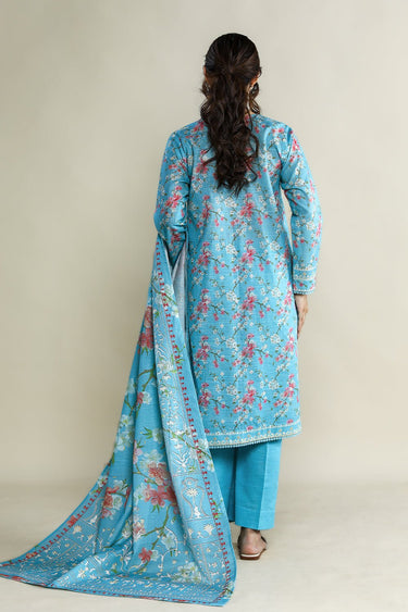 3 Pc Printed Khaddar Unstitched Suit - Prime Point Store