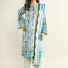3 Pc Printed Khaddar Unstitched Suit - Prime Point Store