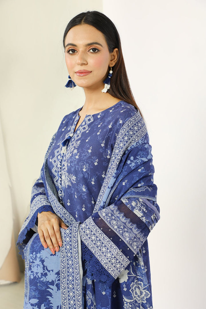 3 Pc Printed Khaddar Unstitched - Prime Point Store