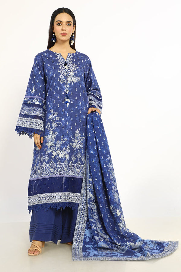 3 Pc Printed Khaddar Unstitched - Prime Point Store