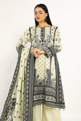 3 Pc Printed Khaddar Unstitched - Prime Point Store