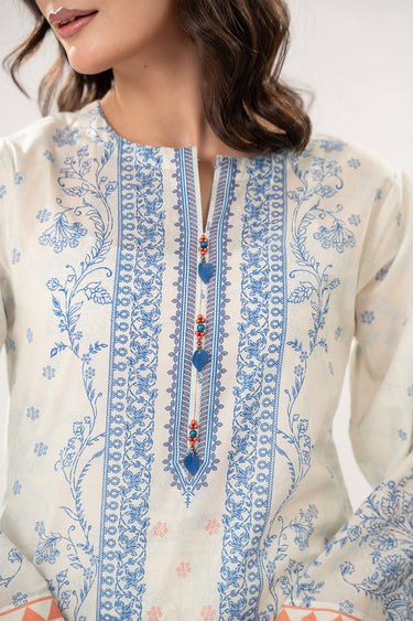 3 Pc Printed Lawn Unstitched Suit - Prime Point Store