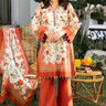 3 Pc Printed Lawn Unstitched Suit - Prime Point Store