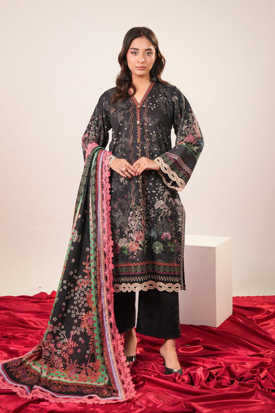 3 Pc Printed Lawn Unstitched Suit - Prime Point Store