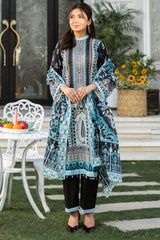 3 Pc Printed Lawn Unstitched Suit - Prime Point Store