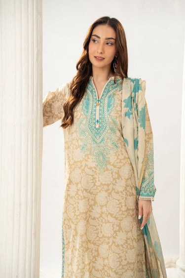 3 Pc Printed Lawn Unstitched Suit - Prime Point Store