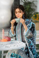3 Pc Printed Lawn Unstitched Suit - Prime Point Store