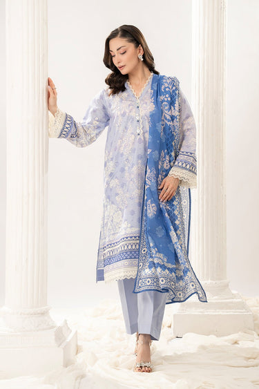3 Pc Printed Lawn Unstitched Suit - Prime Point Store