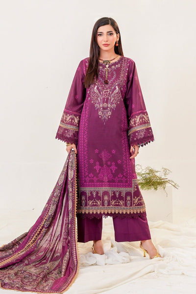 3 Pc Printed Lawn Unstitched Suit - Prime Point Store