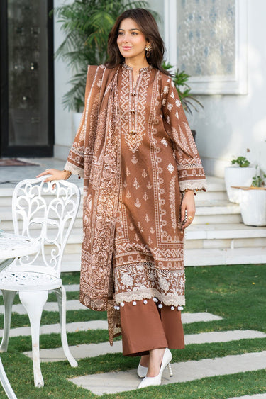 3 Pc Printed Lawn Unstitched Suit - Prime Point Store