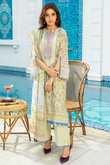 3 Pc Printed Lawn Unstitched Suit - Prime Point Store