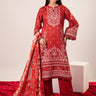 3 Pc Printed Lawn Unstitched Suit - Prime Point Store
