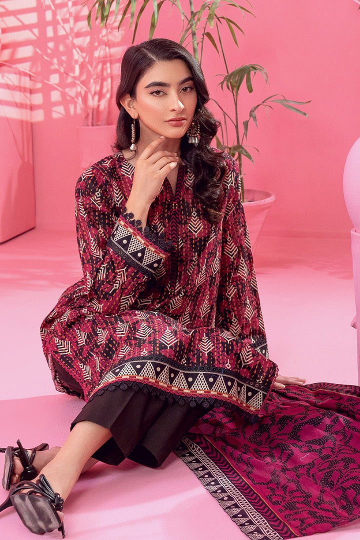 3 Pc Printed Lawn Unstitched - Prime Point Store