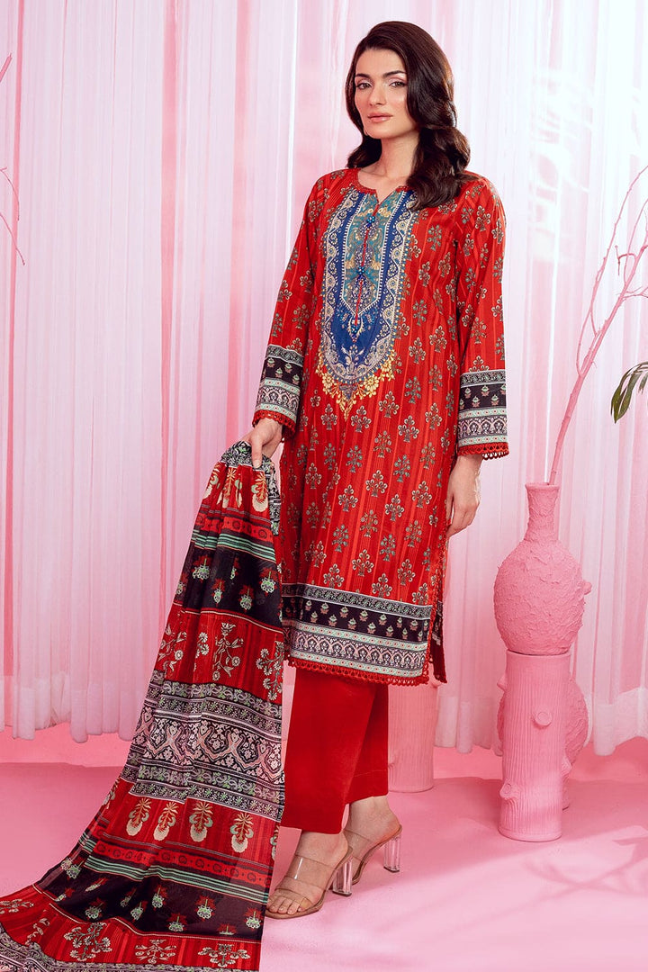 3 Pc Printed Lawn Unstitched - Prime Point Store