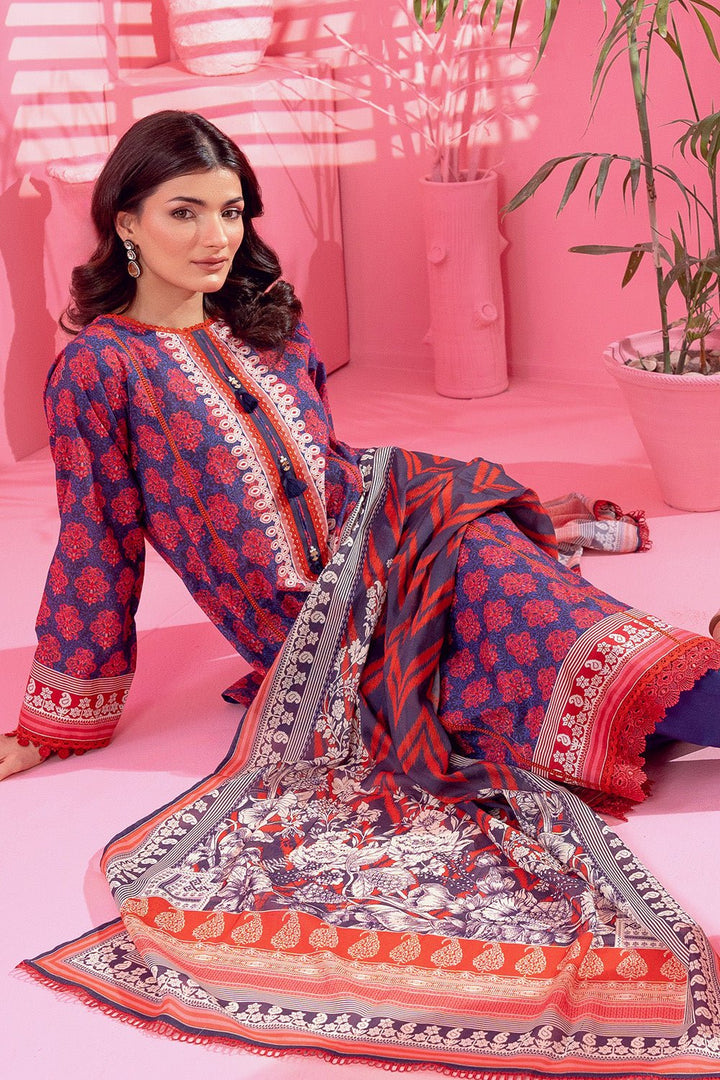 3 Pc Printed Lawn Unstitched - Prime Point Store