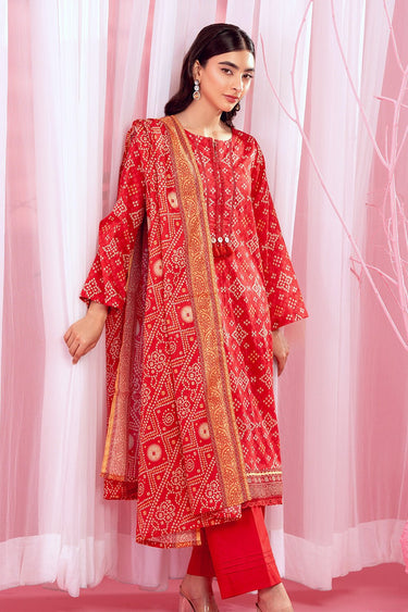 3 Pc Printed Lawn Unstitched - Prime Point Store
