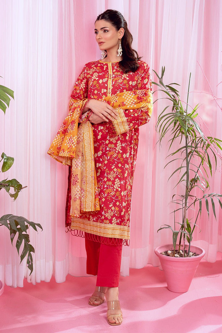 3 Pc Printed Lawn Unstitched - Prime Point Store