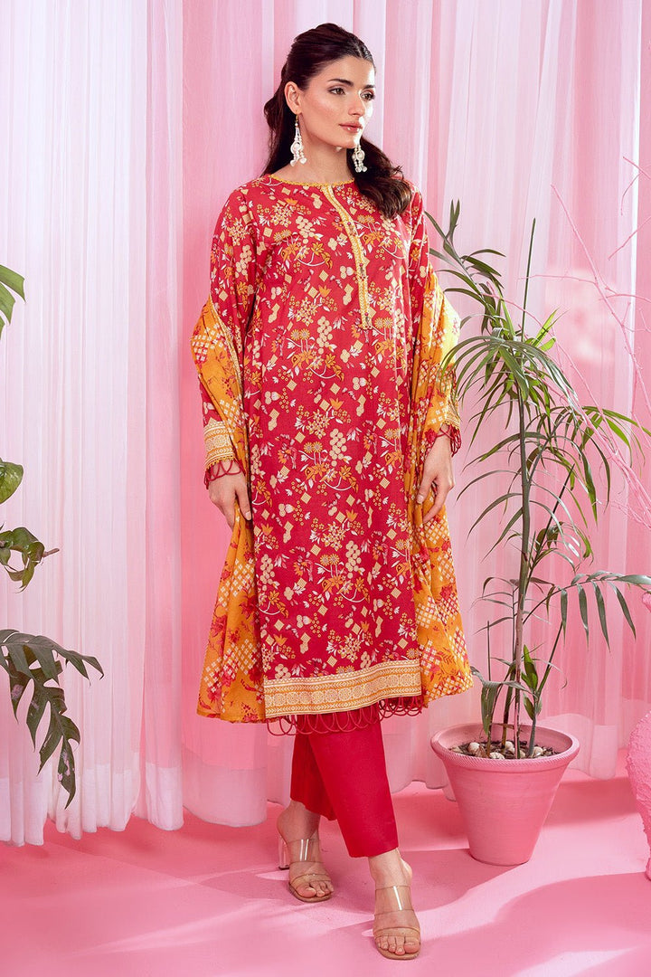 3 Pc Printed Lawn Unstitched - Prime Point Store