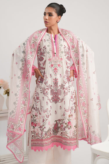 3 Pc Printed Lawn Unstitched - Prime Point Store