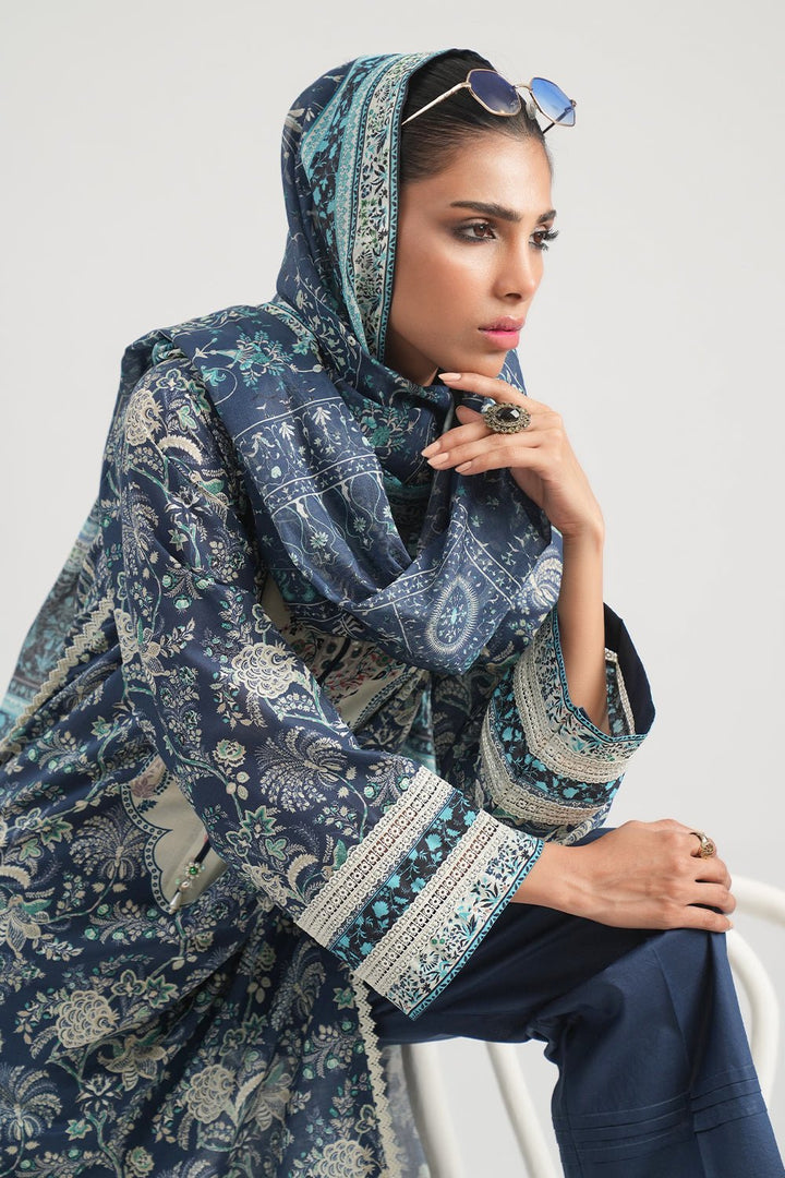 3 Pc Printed Lawn Unstitched - Prime Point Store