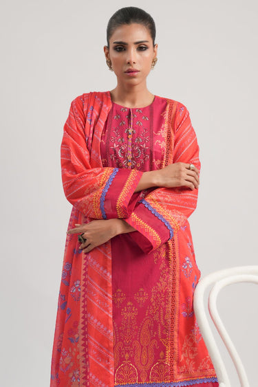 3 Pc Printed Lawn Unstitched - Prime Point Store
