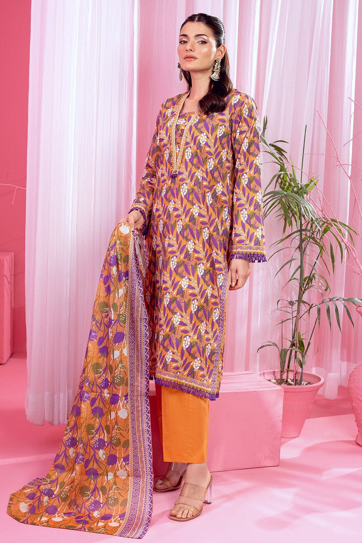 3 Pc Printed Lawn Unstitched - Prime Point Store