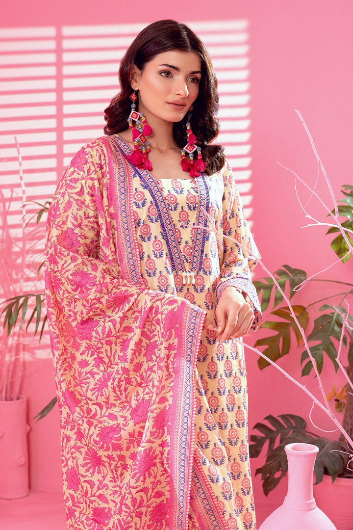 3 Pc Printed Lawn Unstitched - Prime Point Store