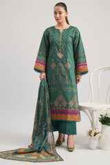 3 Pc Printed Lawn Unstitched - Prime Point Store