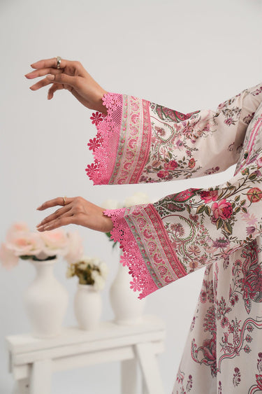 3 Pc Printed Lawn Unstitched - Prime Point Store