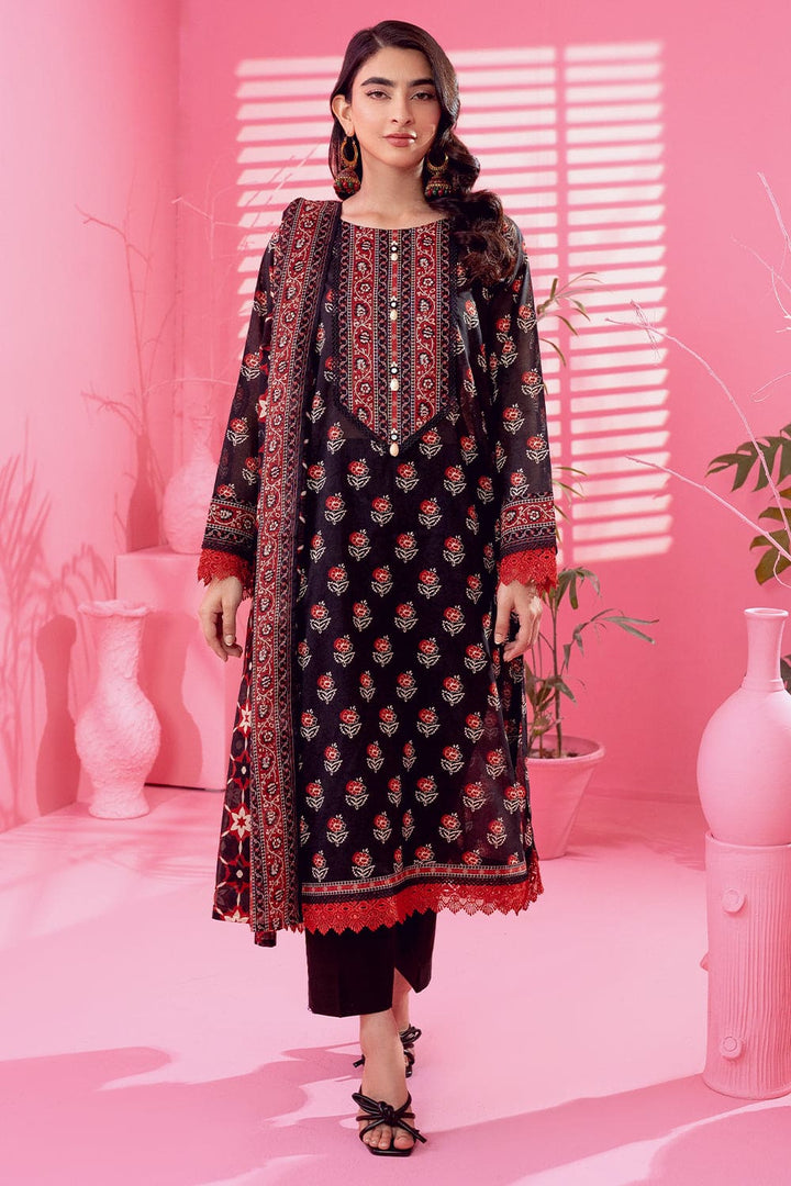 3 Pc Printed Lawn Unstitched - Prime Point Store