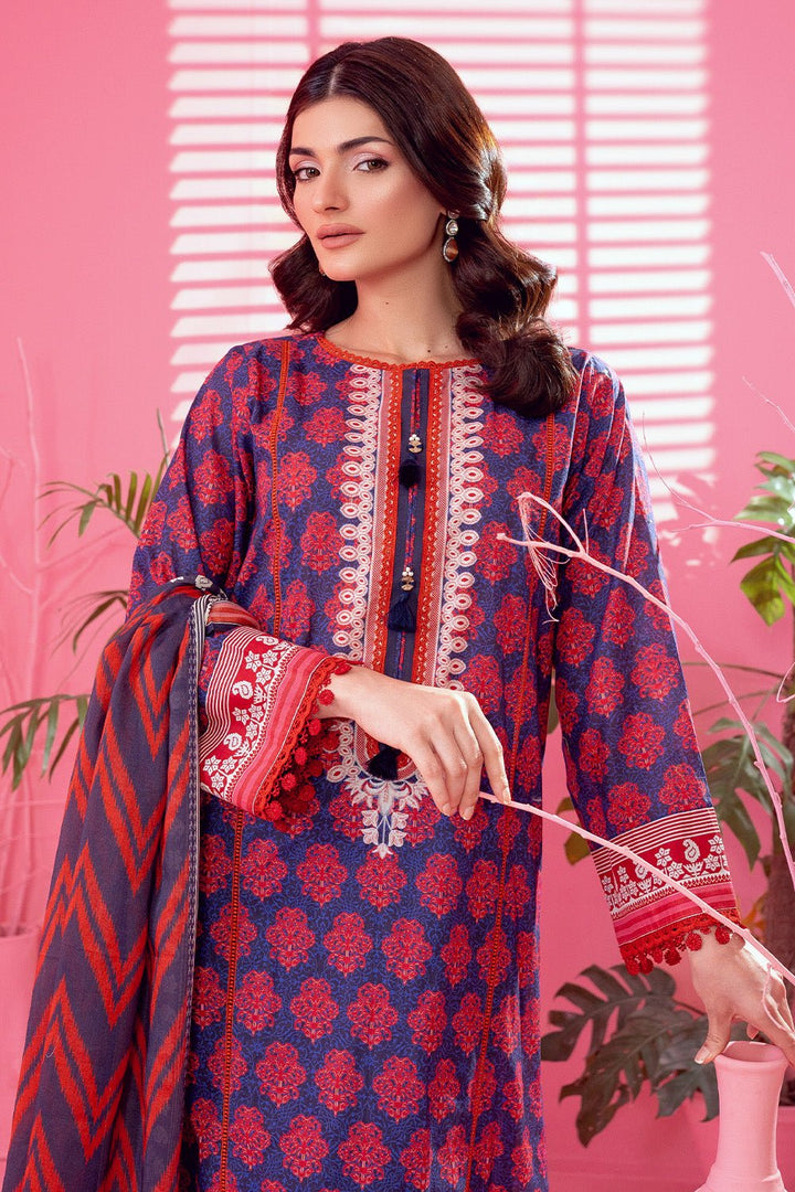 3 Pc Printed Lawn Unstitched - Prime Point Store