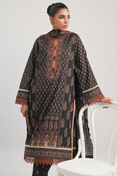 3 Pc Printed Lawn Unstitched - Prime Point Store