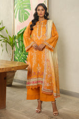 3 Pc Printed Lawn Unstitched - Prime Point Store