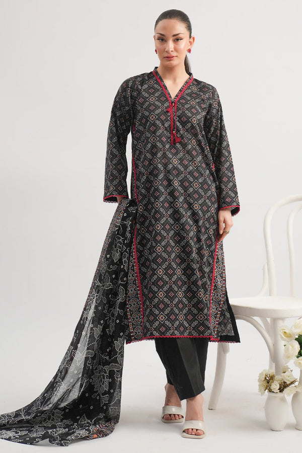 3 Pc Printed Lawn Unstitched - Prime Point Store