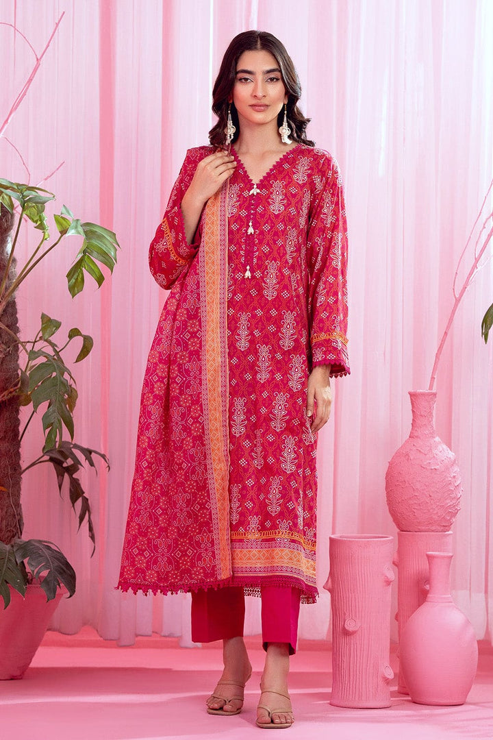 3 Pc Printed Lawn Unstitched - Prime Point Store