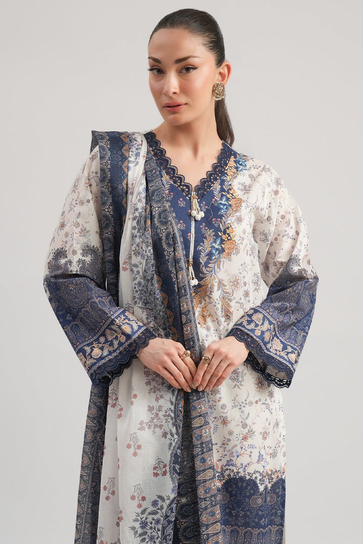 3 Pc Printed Lawn Unstitched - Prime Point Store