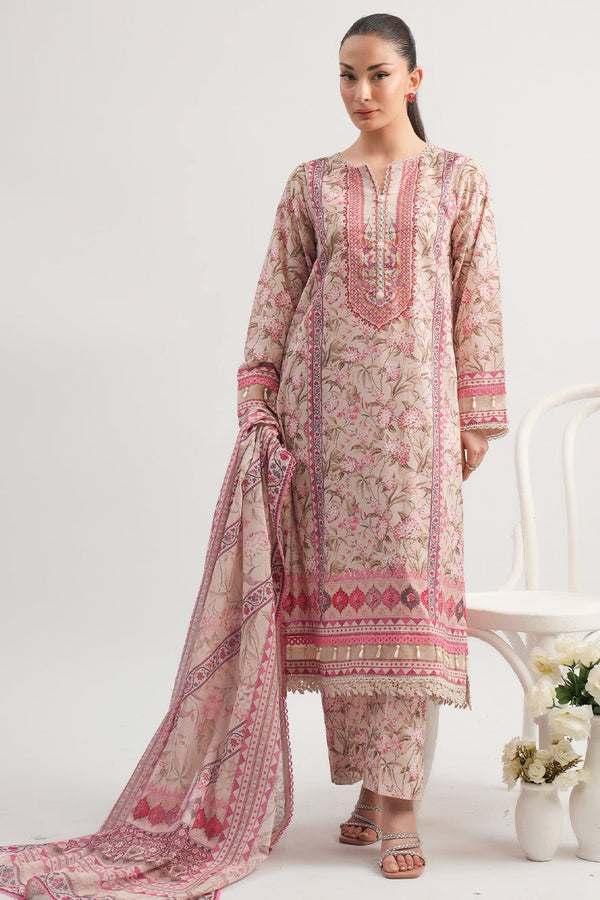 3 Pc Printed Lawn Unstitched - Prime Point Store