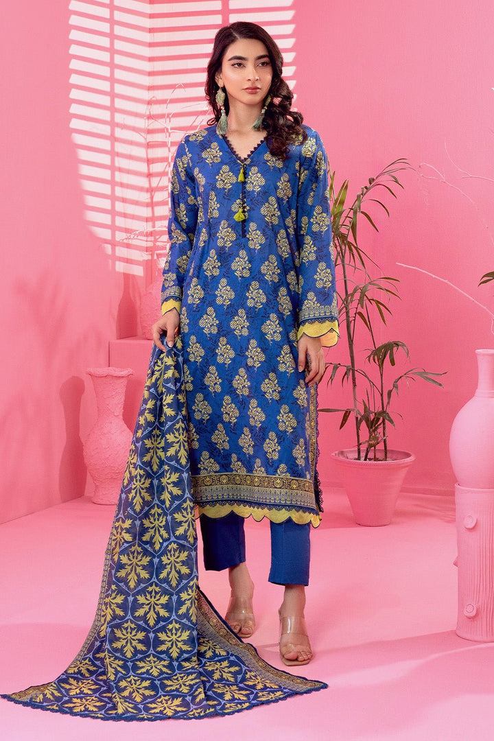 3 Pc Printed Lawn Unstitched - Prime Point Store