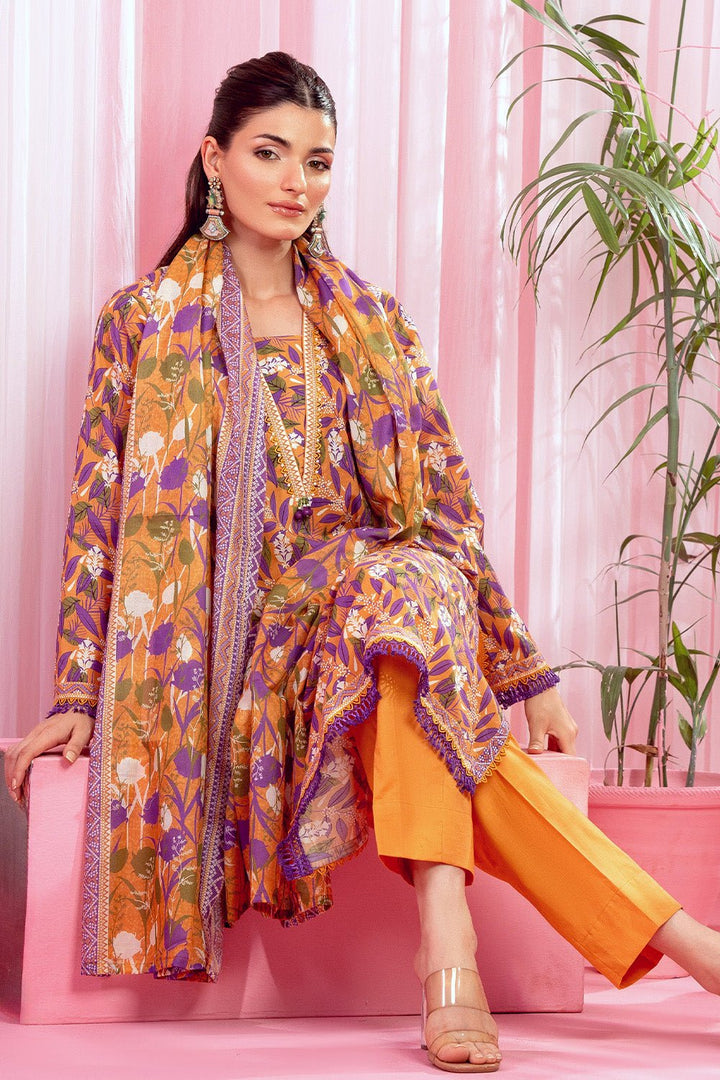 3 Pc Printed Lawn Unstitched - Prime Point Store