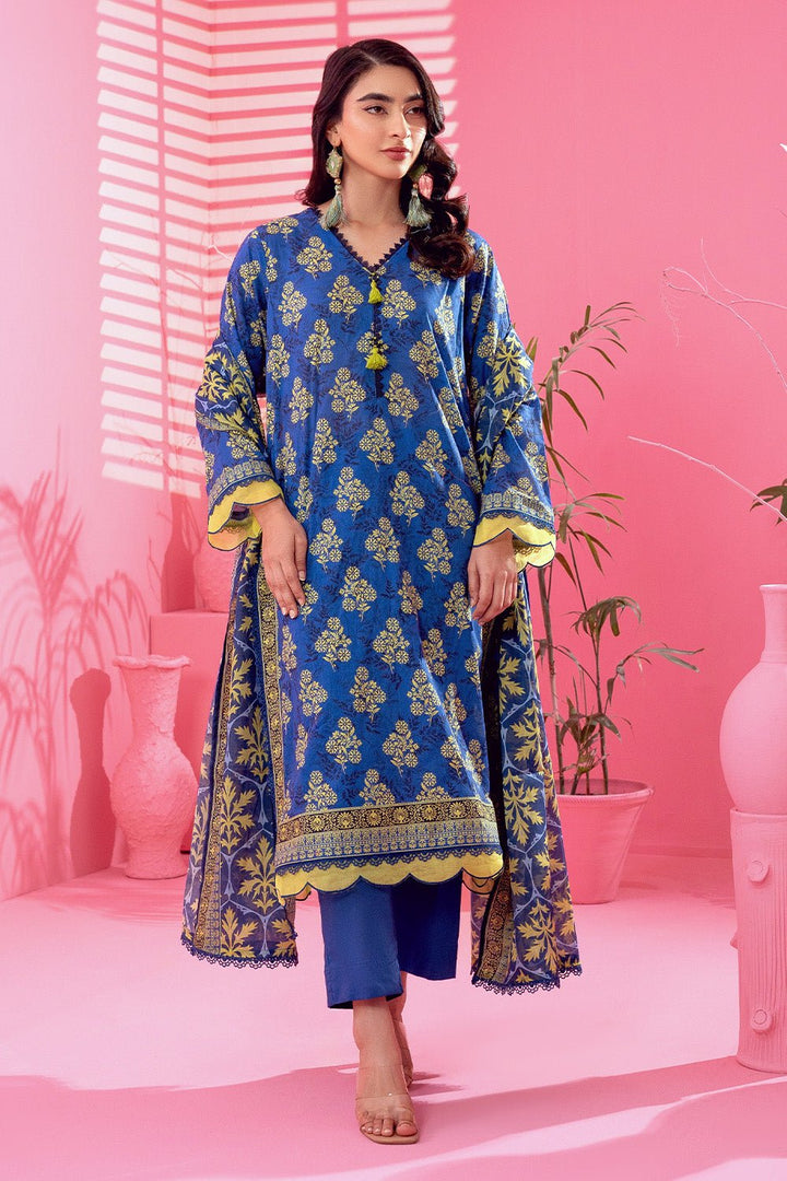 3 Pc Printed Lawn Unstitched - Prime Point Store