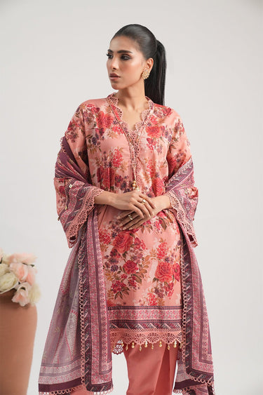 3 Pc Printed Lawn Unstitched - Prime Point Store
